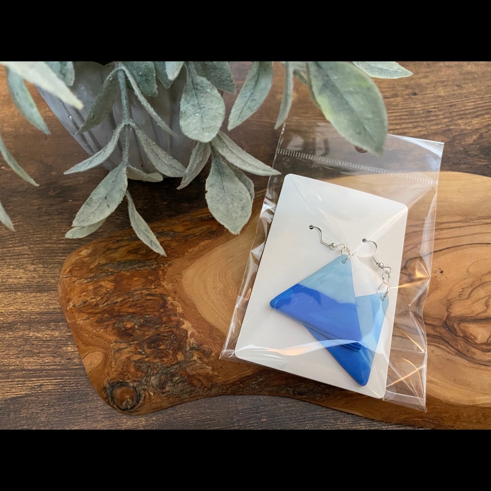 Handmade Clay Earrings - Fire & Ice Series - Picture 3 of 16